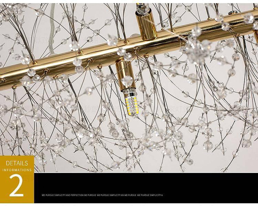 El Sol Kitchen Island Lighting Fixture, Gold-DWHOME
