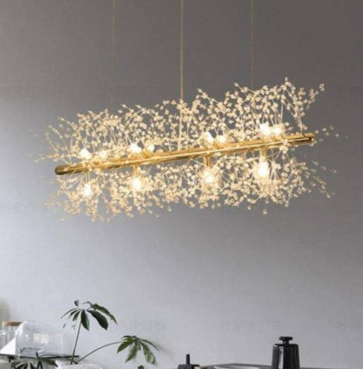 El Sol Kitchen Island Lighting Fixture, Gold-DWHOME