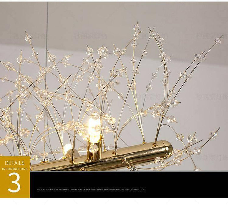 El Sol Kitchen Island Lighting Fixture, Gold-DWHOME