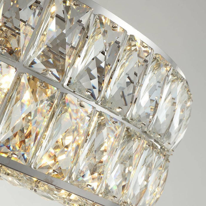 Bacci Crystal Wheel Chandelier, Chrome-DWHOME