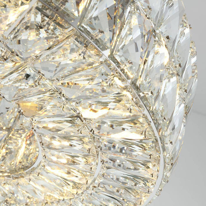 Bacci Crystal Wheel Chandelier, Chrome-DWHOME