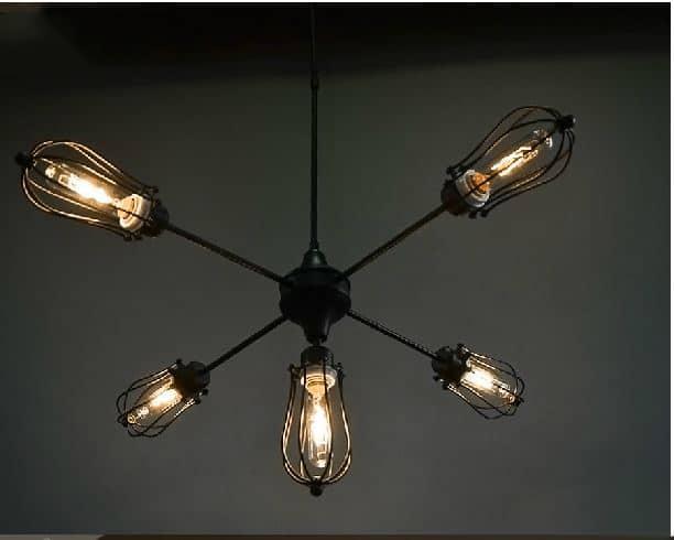Yngve Five Leaflet Uranium Ceiling Fan Lamp - DWHOME