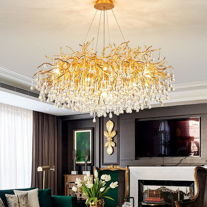 40" Albero Living Room Crystal Chandelier