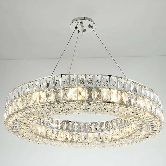 Bacci Crystal Wheel Chandelier, Chrome-DWHOME