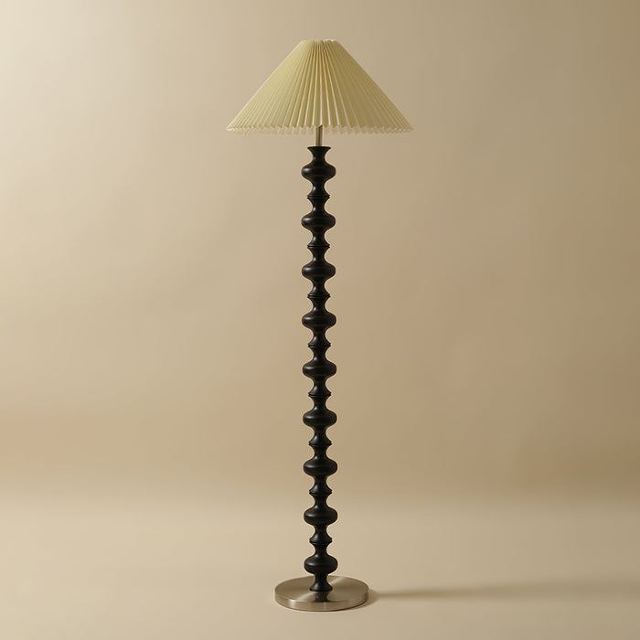 Sculpted Rhythm Wood Floor Lamp - Vakkerlight