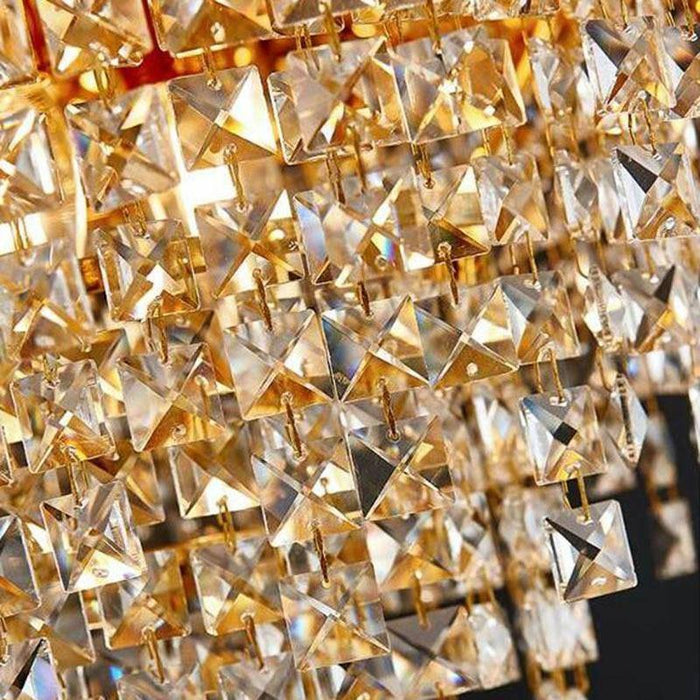 Bern Gold Plated Crystal Chandelier - DWHOME