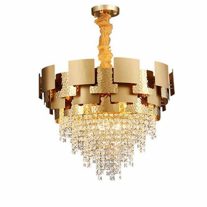 Bern Gold Plated Crystal Chandelier - DWHOME