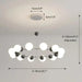 Modern Sputnik Glass Sphere Chandelier - 12/15 Light - DWHOME