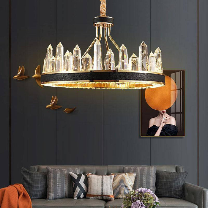 Finest K9 Crystal Modern Ring Chandelier By Morsale - DWHOME