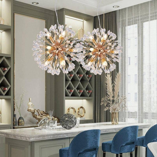 Vanci Crystal Dandelion Modern Chandelier-DWHOME