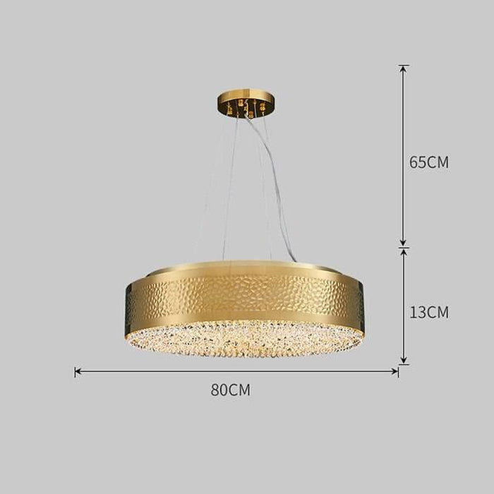 Modern LED Crystal Drum Chandelier By Morsale-DWHOME