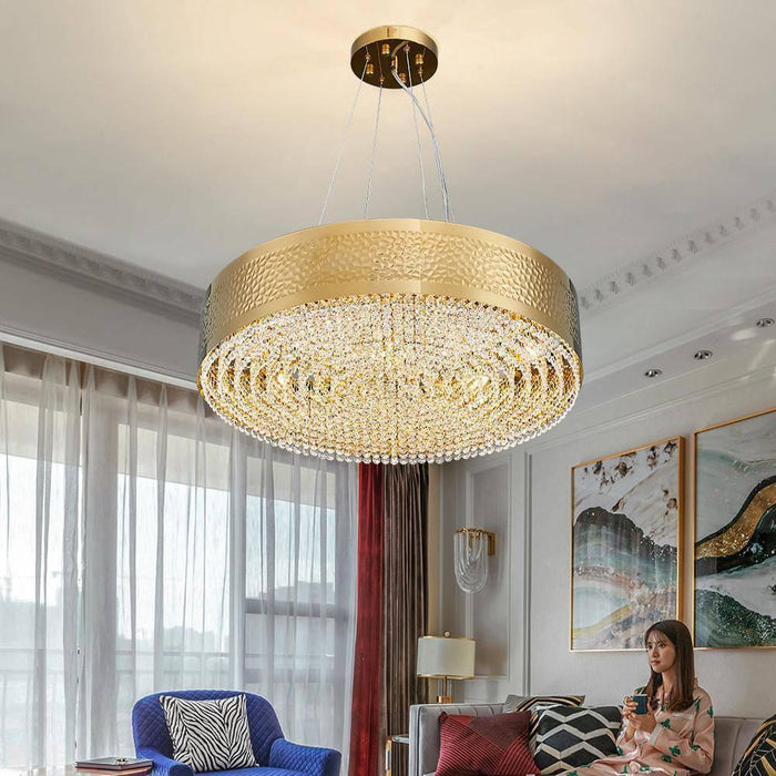 Modern LED Crystal Drum Chandelier By Morsale - DWHOME