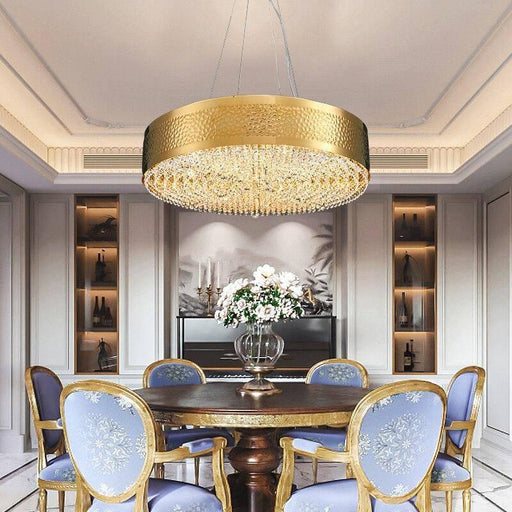Modern LED Crystal Drum Chandelier By Morsale-DWHOME