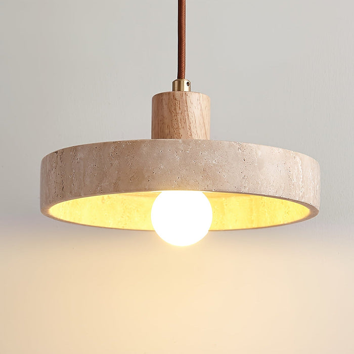 Piedra Travertine Pendant Light-DWHOME