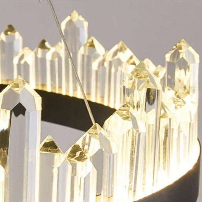 Villa Collection Crystal Wheel Chandelier-DWHOME