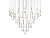Soltaire Round Chandelier 58"W-DWHOME