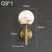 Natural Marble Sphere Wall Sconce - DWHOME