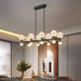 Modern Black Linear Dining Room Chandelier 12/16 Lights - DWHOME