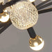 Modern Black Linear Dining Room Chandelier 12/16 Lights - DWHOME