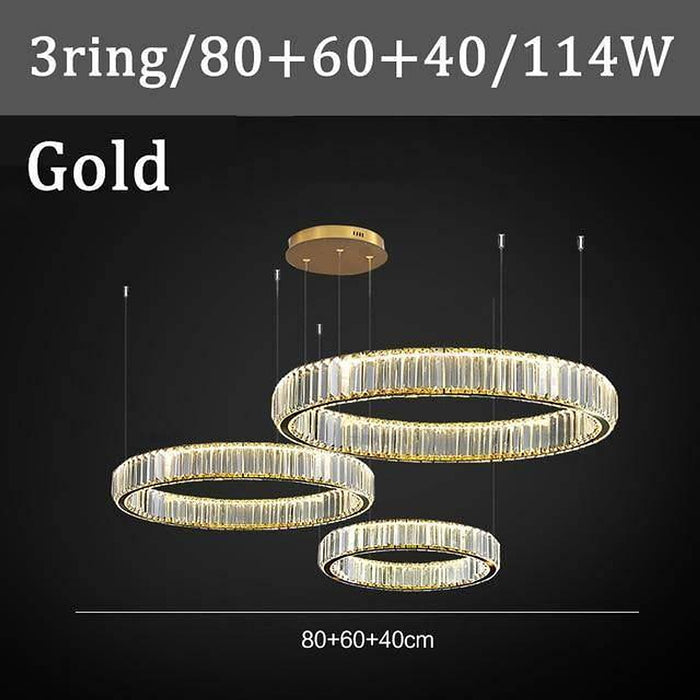 Roma Crystal Light Fixture-DWHOME