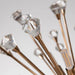 Rose Gold Crystal Sphere Light Fixture - DWHOME