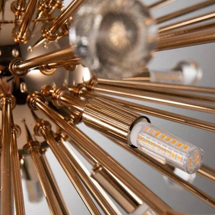 Spherical Fixure Rose Gold Crystal Sphere Light Fixture | DWHOME