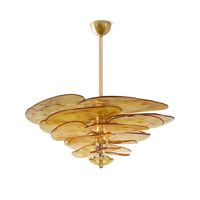 Petals Gold Murano Chandelier-DWHOME