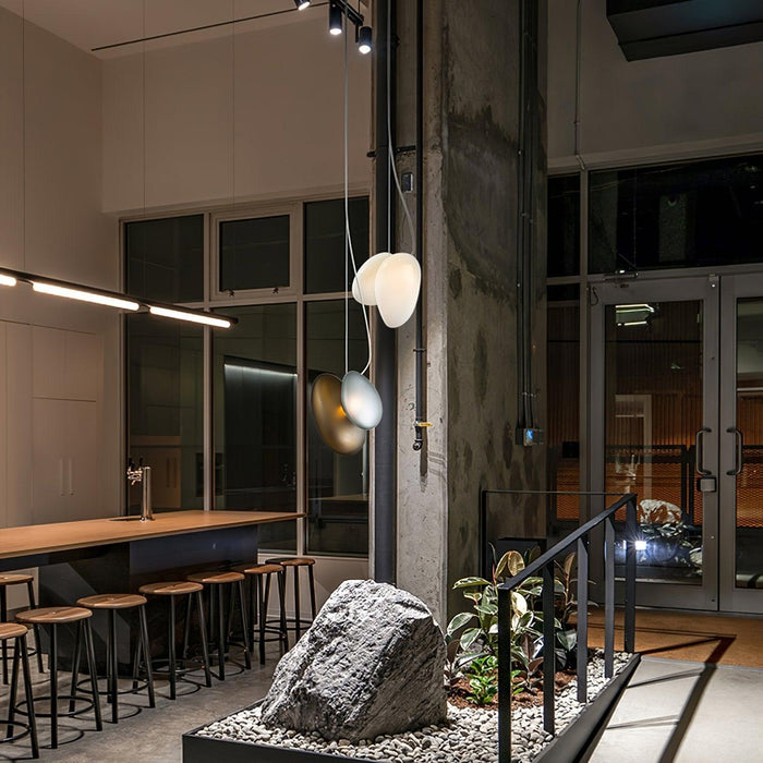 Translucent Frosted Glass Pendant Light-DWHOME