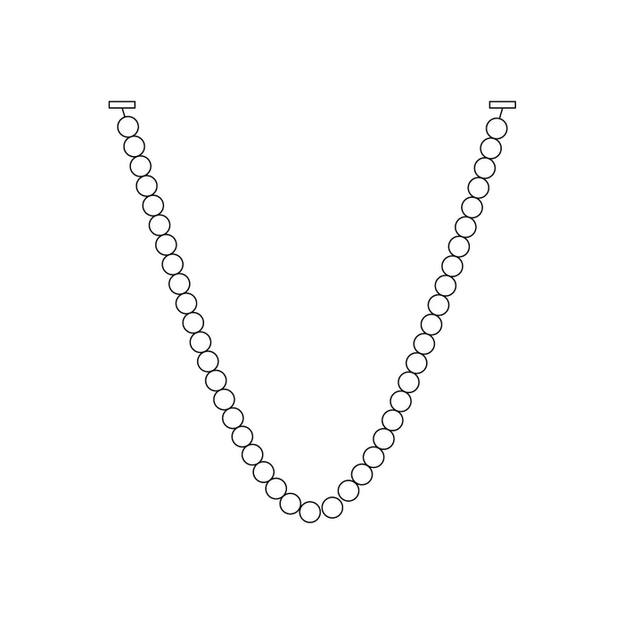Pearl Glass Necklace Balls Chandelier-DWHOME