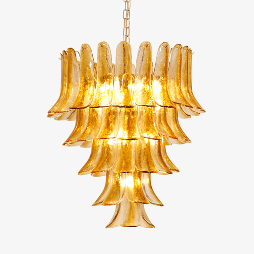 Murano Amber Lily Chandelier-DWHOME
