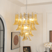 Murano Amber Lily Chandelier-DWHOME