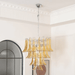 Murano Amber Lily Chandelier-DWHOME