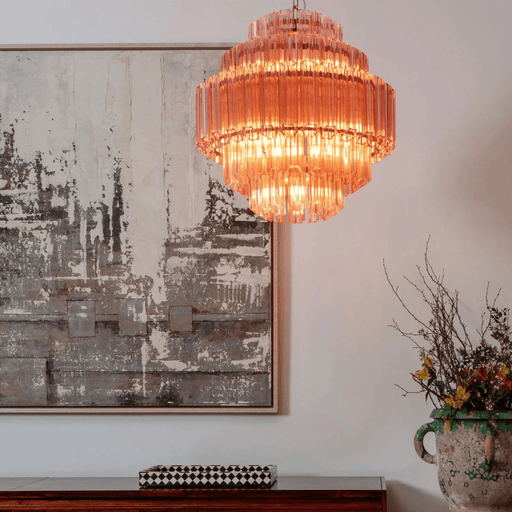 Pink Palermo Murano Chandelier - Vakkerlight