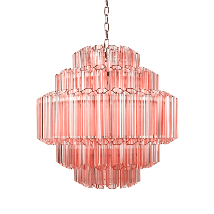 Pink Palermo Murano Chandelier-DWHOME