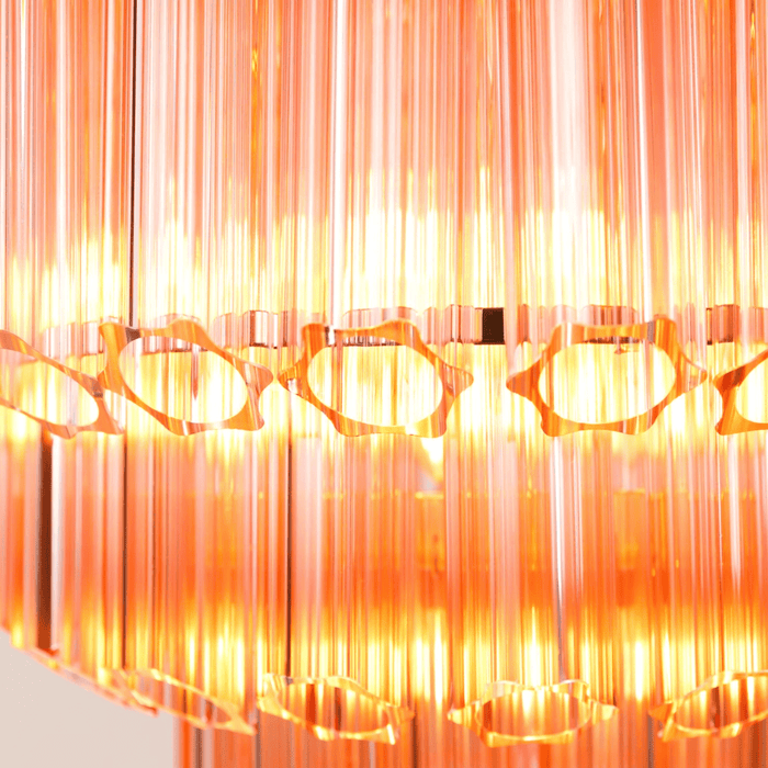 Pink Palermo Murano Chandelier-DWHOME