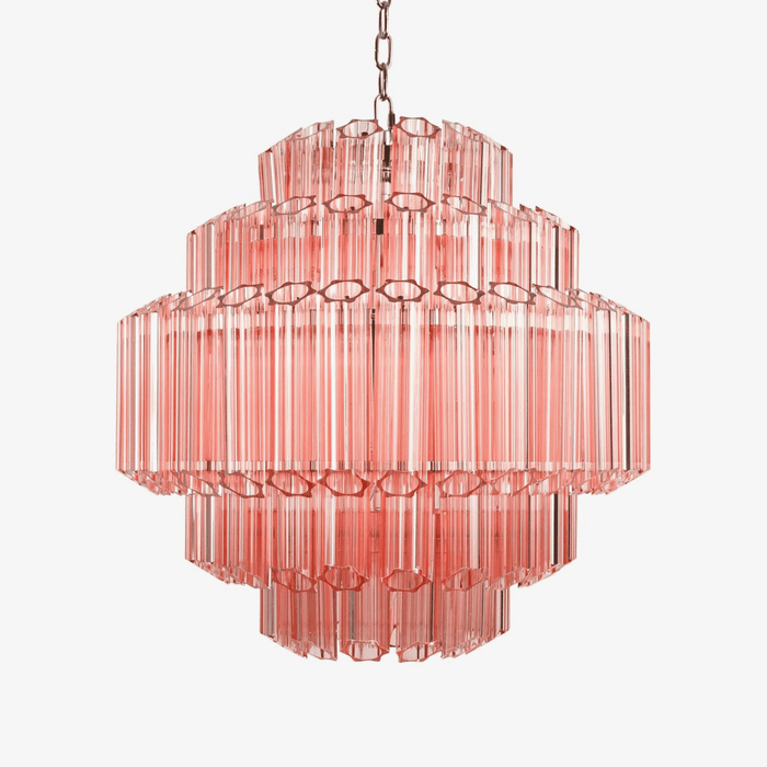 Pink Palermo Murano Chandelier-DWHOME