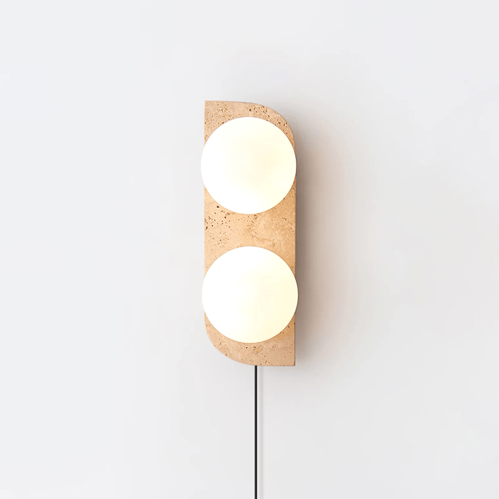 Elysian Travertine Plug - in Wall Light - Vakkerlight