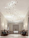 Leaf Twisted Sculptural Customize Chandelier - Vakkerlight