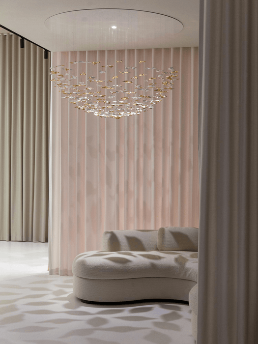 Leaf Twisted Sculptural Customize Chandelier - Vakkerlight