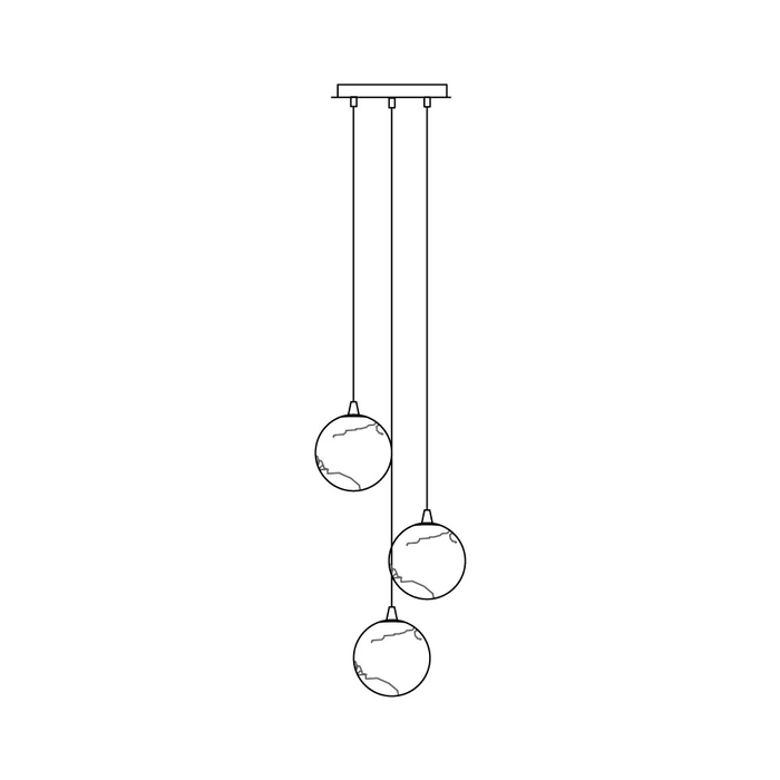 Sultana Alabaster Cluster Chandelier - Vakkerlight