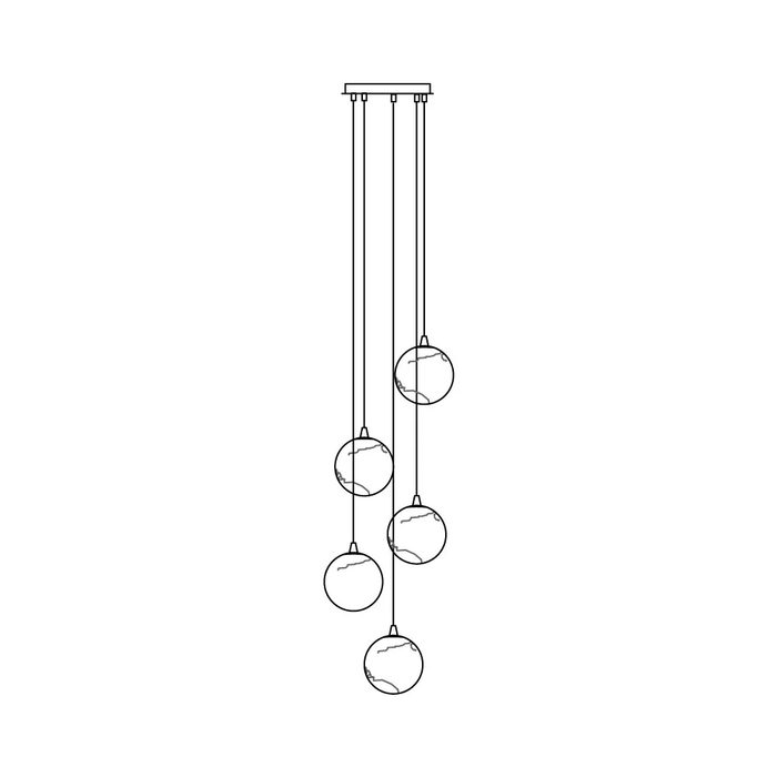 Sultana Alabaster Cluster Chandelier - Vakkerlight