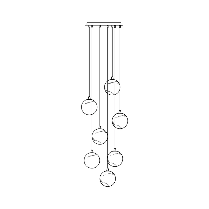 Sultana Alabaster Cluster Chandelier - Vakkerlight