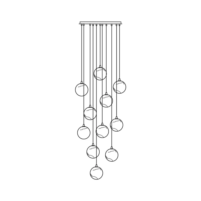Sultana Alabaster Cluster Chandelier - Vakkerlight
