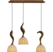 Elowen Twisted Wood Pendant Light-DWHOME