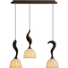 Elowen Twisted Wood Pendant Light-DWHOME