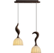 Elowen Twisted Wood Pendant Light-DWHOME