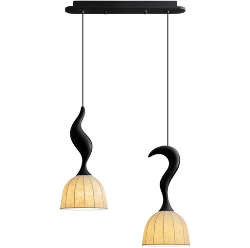 Elowen Twisted Wood Pendant Light-DWHOME