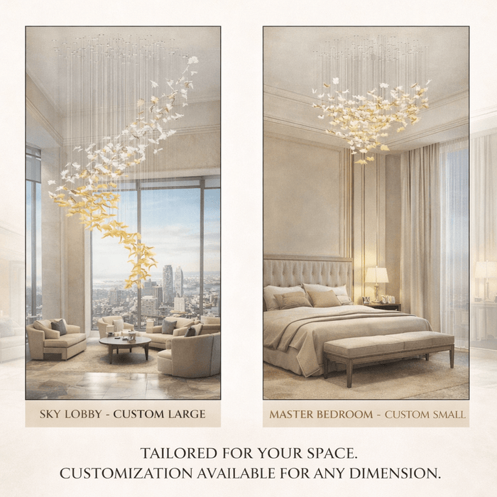 Flying Leaves Chandelier - Vakkerlight
