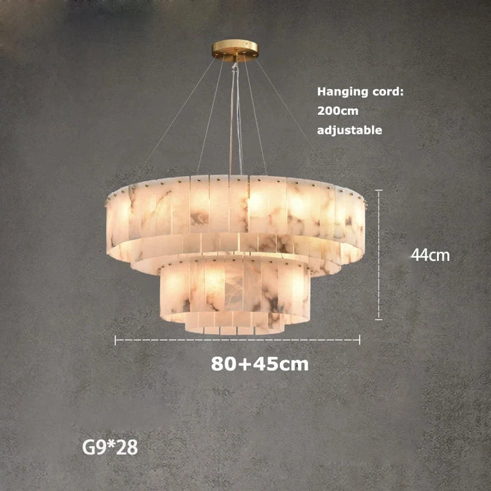 Oakley Marble Chandelier-DWHOME