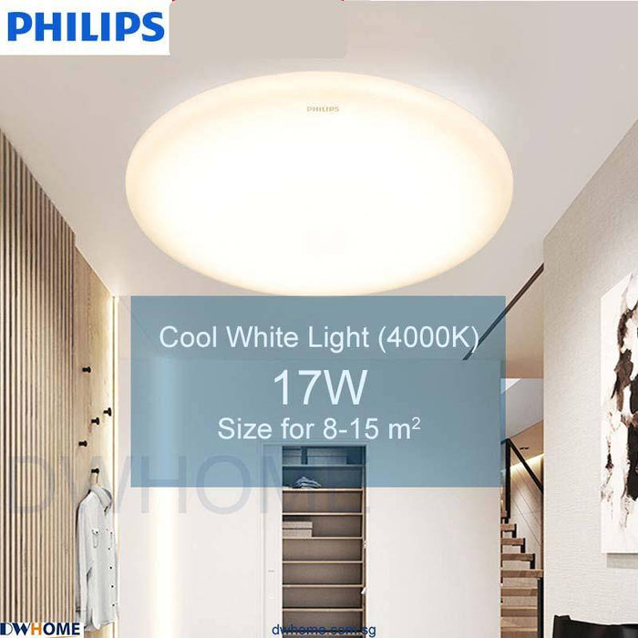 PHILIPS LED Ceiling Light CL200 Series Round, Cool White light/Cool Daylight, 6W/10W/17W/24W - DWHOME